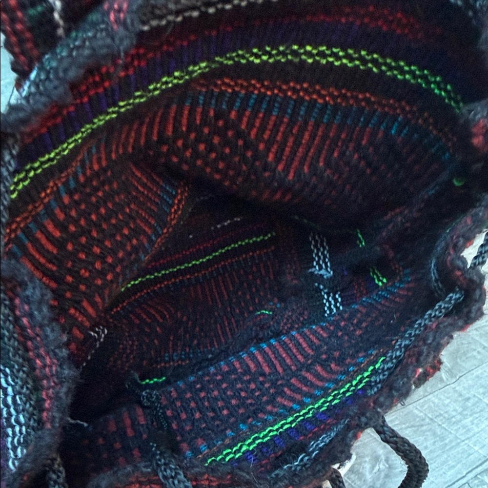Handcrafted Multicolor Small Backpack - image 8